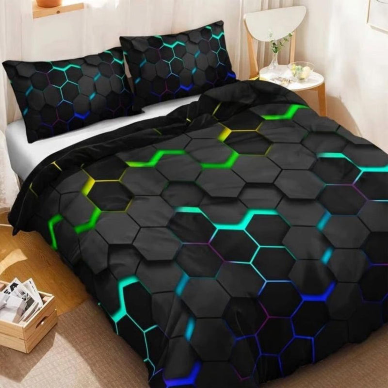 Prisma Hive | 3pcs Quilt Cover Set