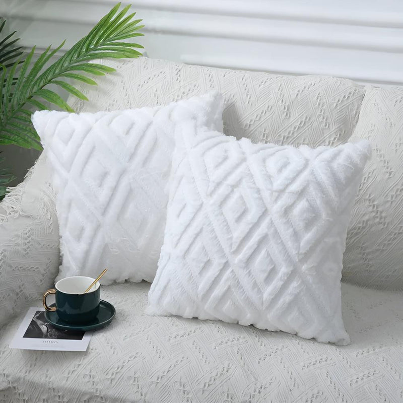 3D Diamond Pattern Cushion Cover