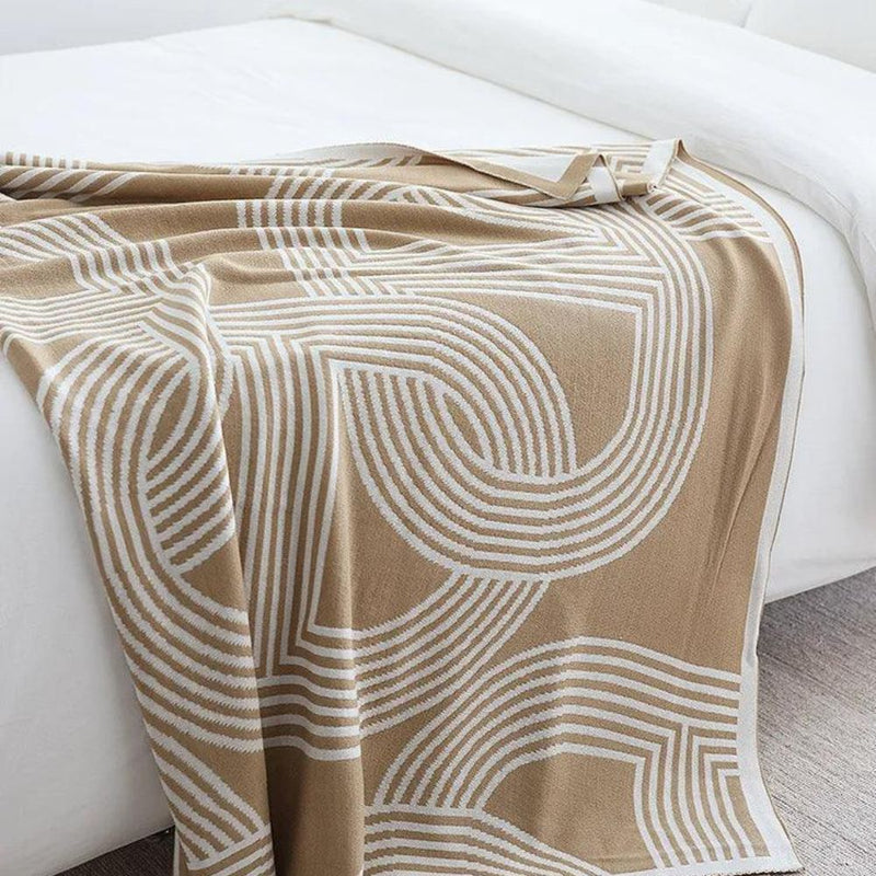 Snuggle Maze Knit Blanket