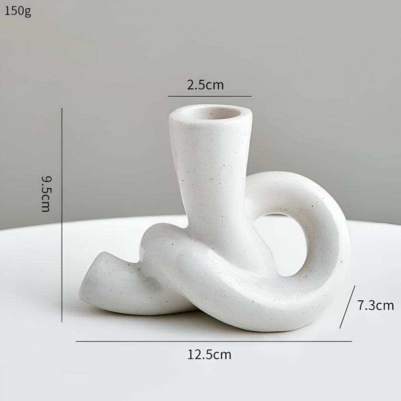 Knot Ceramic Candle Holder