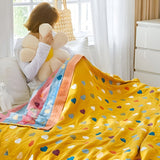 Whimsical Hearts Reversible Cotton Blanket