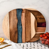 Artisan Epoxy Round Wood Chopping Board