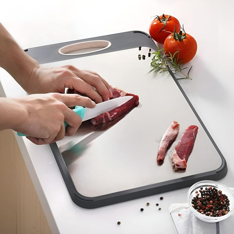 Reversible Stainless Steel Cutting Board