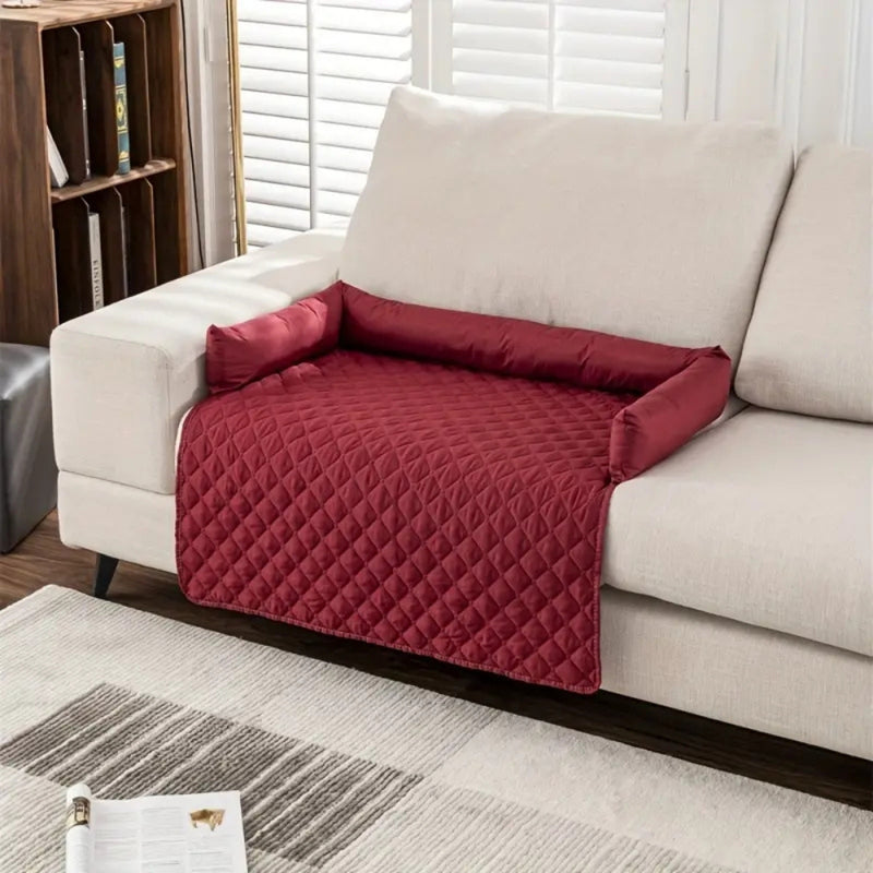 Bolstered Quilted Pet Sofa Protector