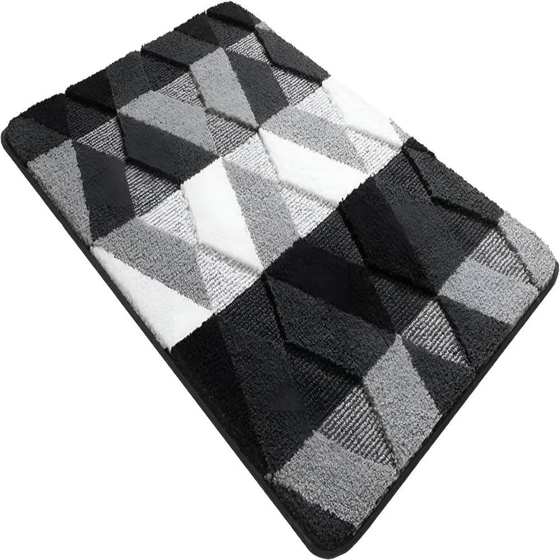 Soft Microfibre Non-Slip Geometric Rug