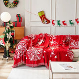 Snowflake Holiday Sofa Cover