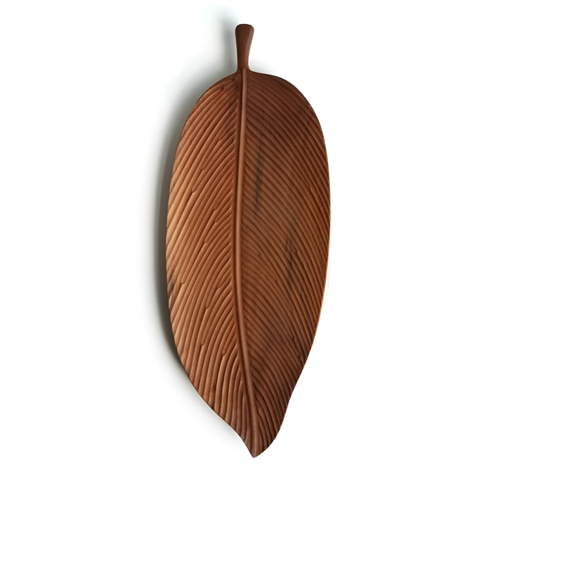 Rustic Leaf Wooden Serving Trays