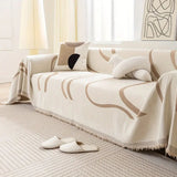 Wave Lines Chenille Sofa Covers