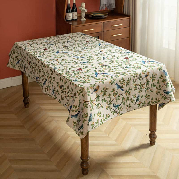 Lavish Heritage Floral & Bird Tablecloth