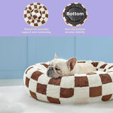 Snuggle Floral Checkerboard Pet Bed