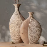 Sierra Grove Wooden Vase