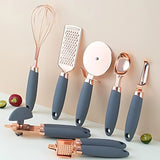 7-Piece Rose Gold Cooking Set