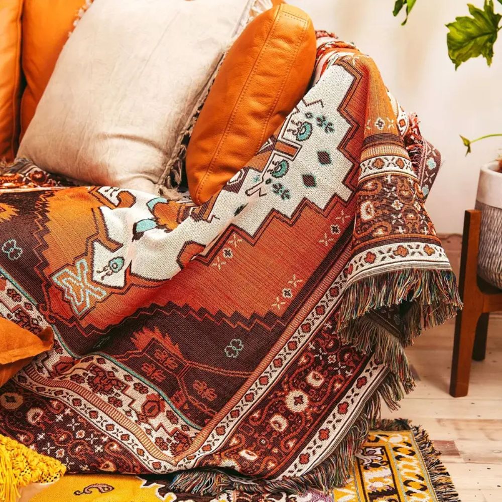 Boho Chic Patterned Throw Blanket – Casa Beyond