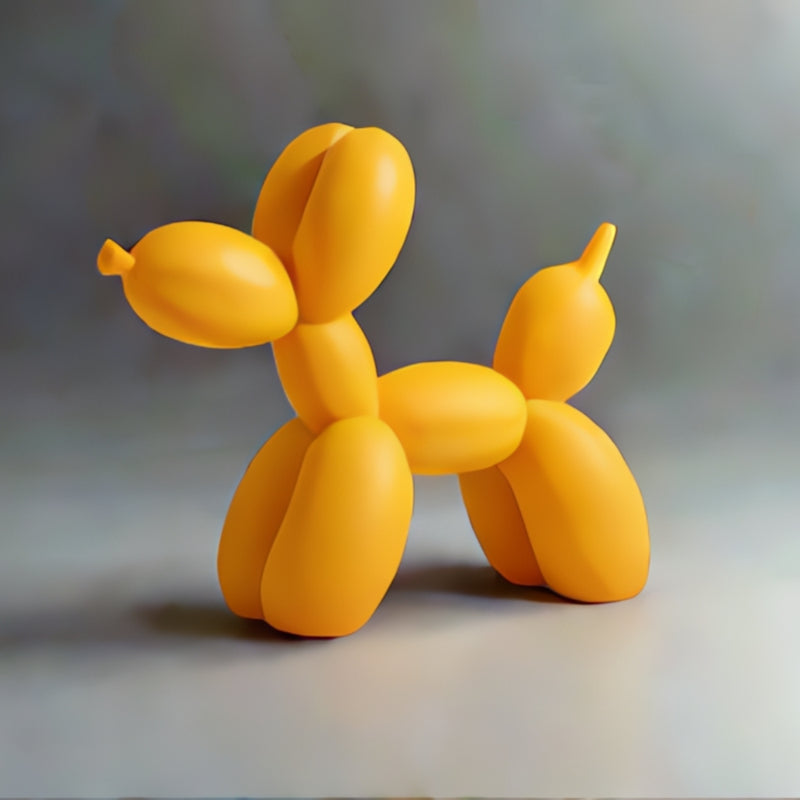 Matte Balloon Dog Resin Sculpture