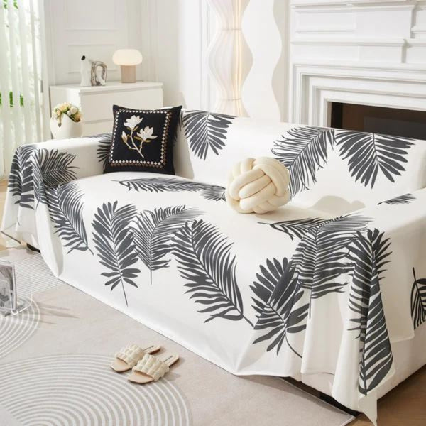 Leaf Pattern Cooling Sofa Cover