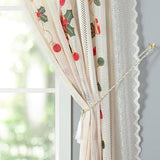 Festive Red Bell Curtains