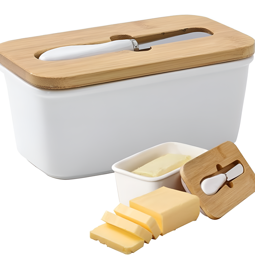 Sleek Butter Cutter Container Casa & Beyond