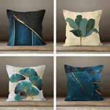 Emerald Leaf Cushion Cover