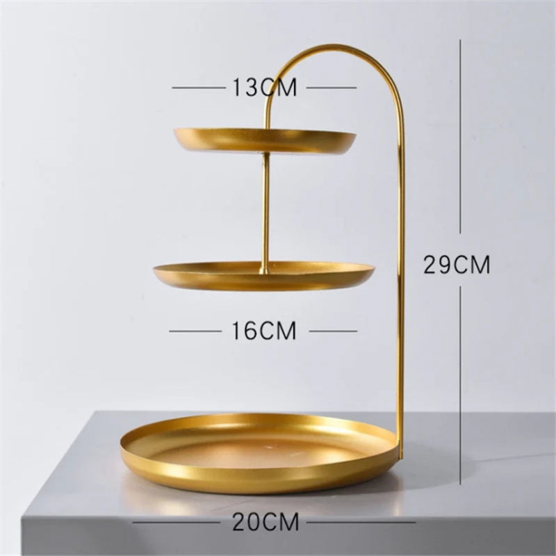 Elegant Gold Storage Organiser Stand