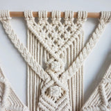 Fringed Geometric Wall Hanging Macrame