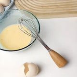 Mini Whisk with Wooden Grip