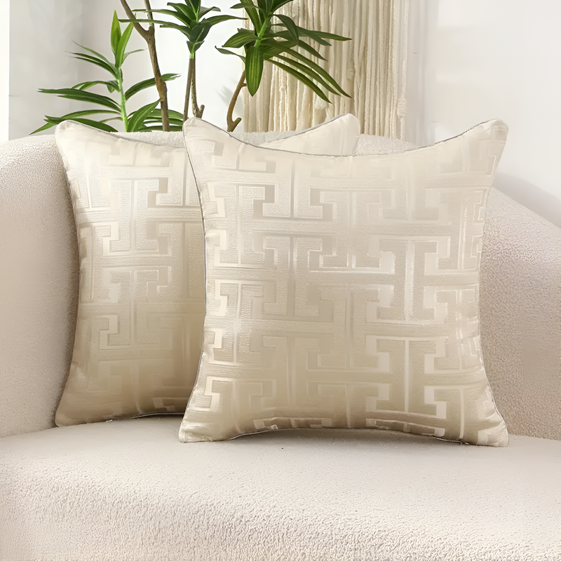 Geometric Jacquard Luxury Cushion Cover