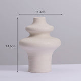 Nordic Beige Ceramic Flower Vase Set