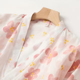 Women's Floral Pattern Cotton Bathrobe