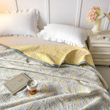 Wheat Garden Reversible Cotton Throw