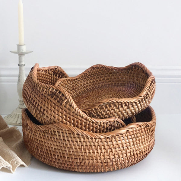 Stylish Handwoven Rattan Basket