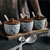 Ceramic Spice Jars Set