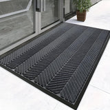 Chevron Ridges Non-Slip Door Mat