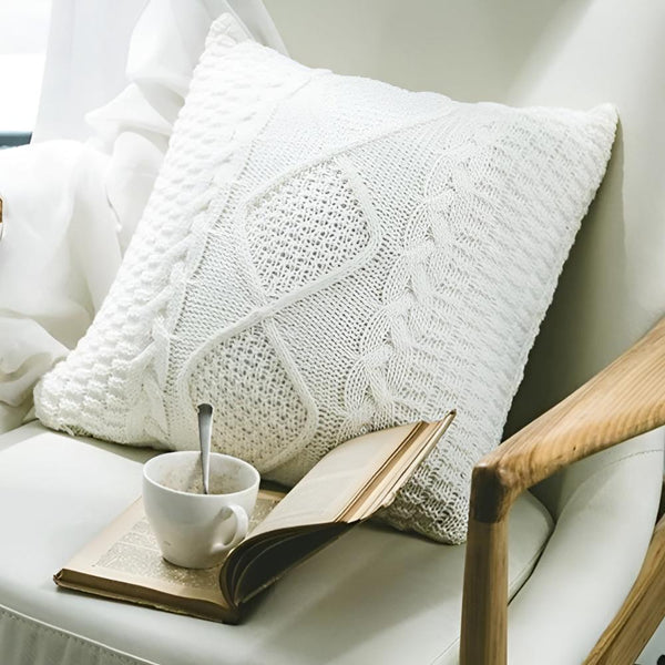 Braided Knitted Cushion Cover