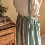 Rustic Ruffle Linen Apron