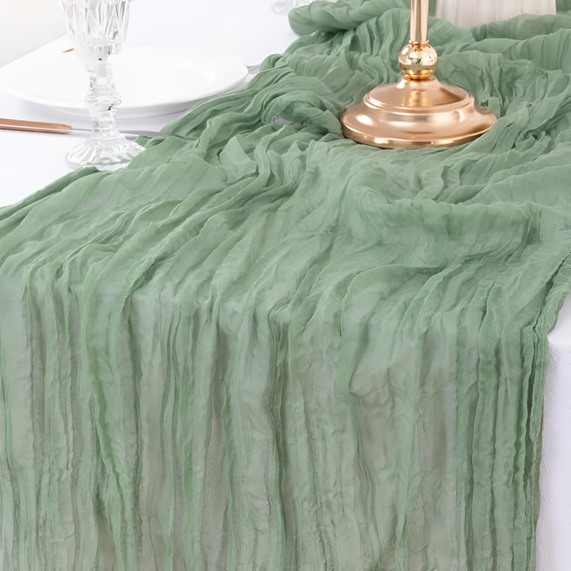 Cheesecloth Flowy Table Runner | 10 Pcs Set