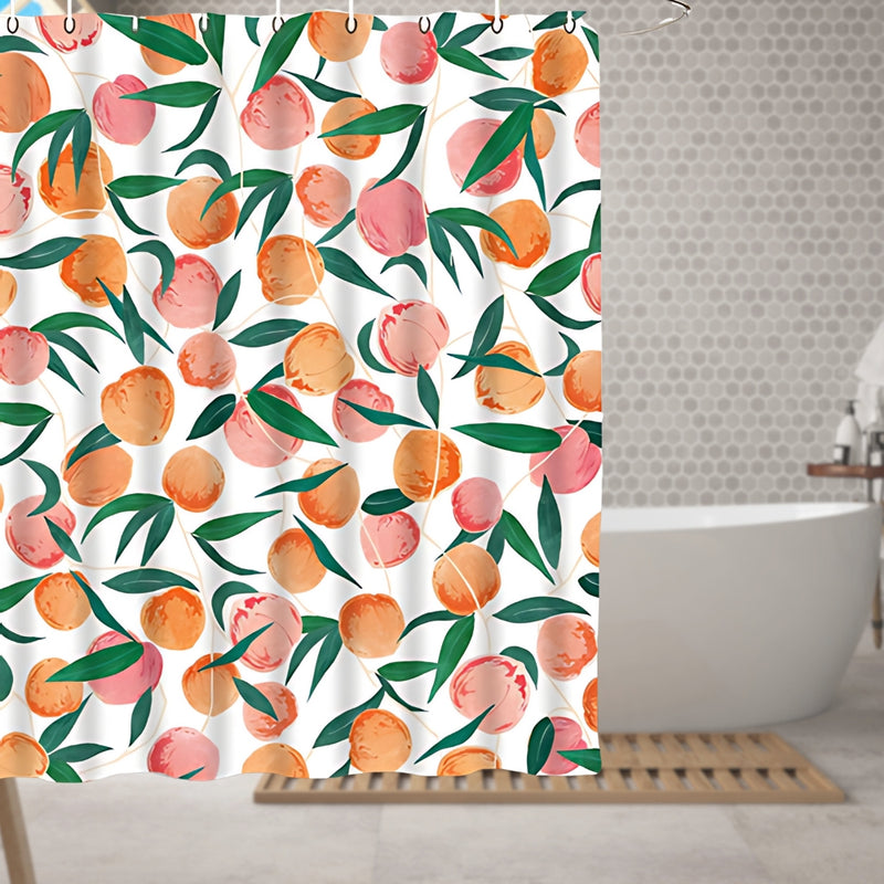 Fresh Peach Paradise Shower Curtain