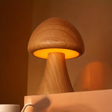 Wooden Mushroom Lamp