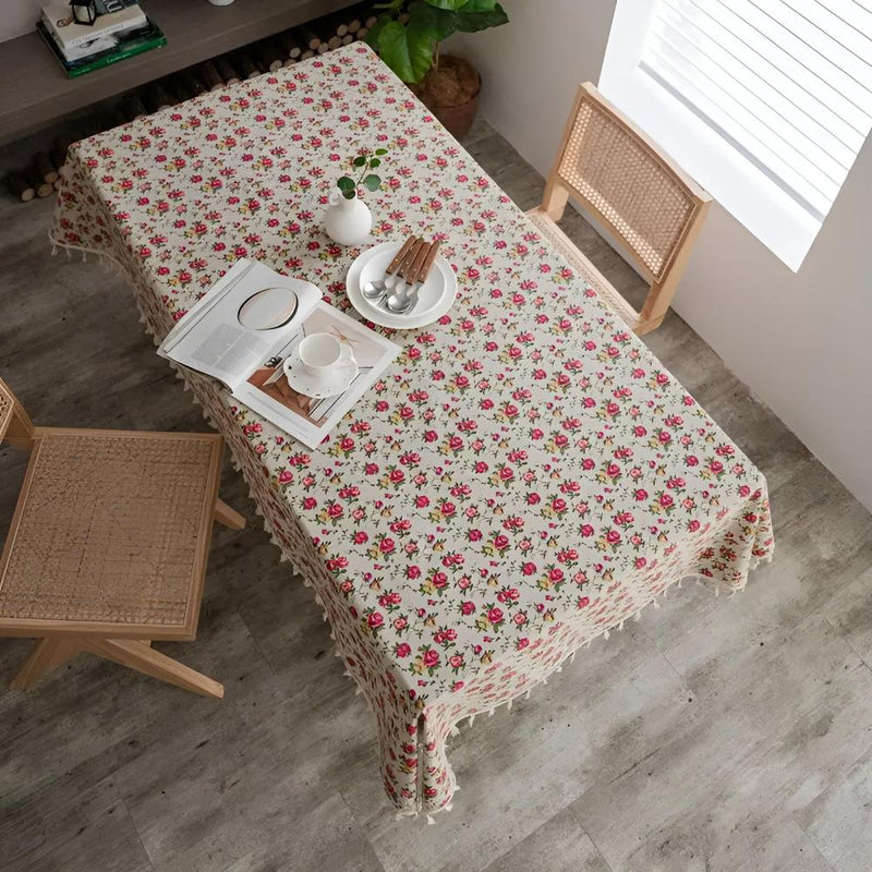 European Pastoral Small Floral Tablecloth