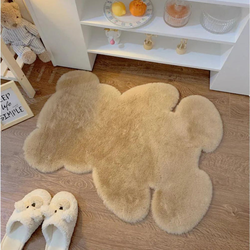 Fluffy Charm Teddy Bear Rug