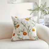 Elegant Plant Patterned Cushion Cover