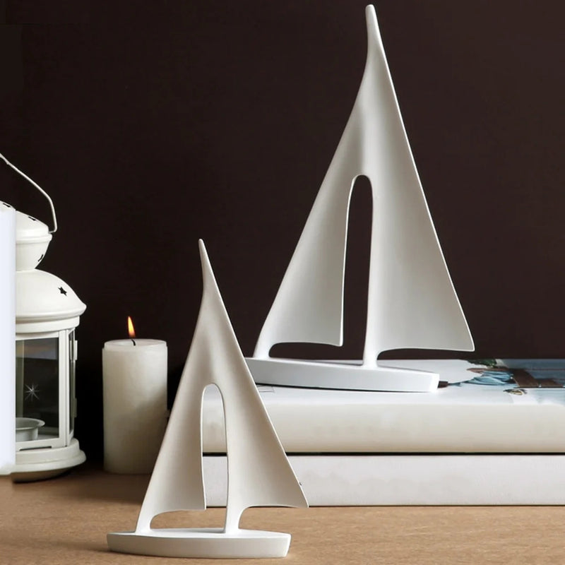 Minimalist Sailboat Inspired Table Decor