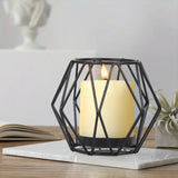 Wireframe Sleek Iron Candle Holder