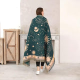 Sun Moon Stars Celestial Blanket