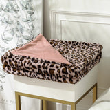 Wild Elegance Leopard Print Blanket