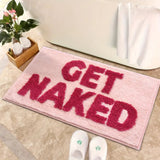 "Get Naked" Funny Bathroom Mat