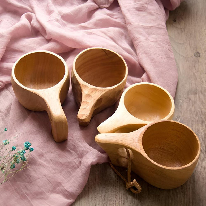 Rubberwood Artisan Mug Collection