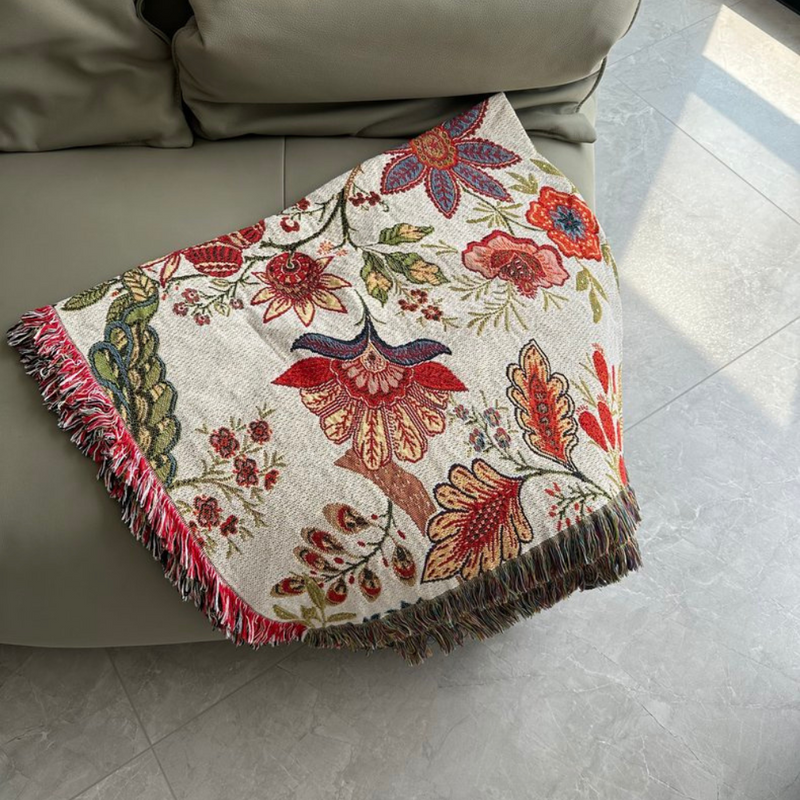 Country Charm Floral Throw