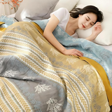 Wheatfield Dreams Reversible Cotton Blanket