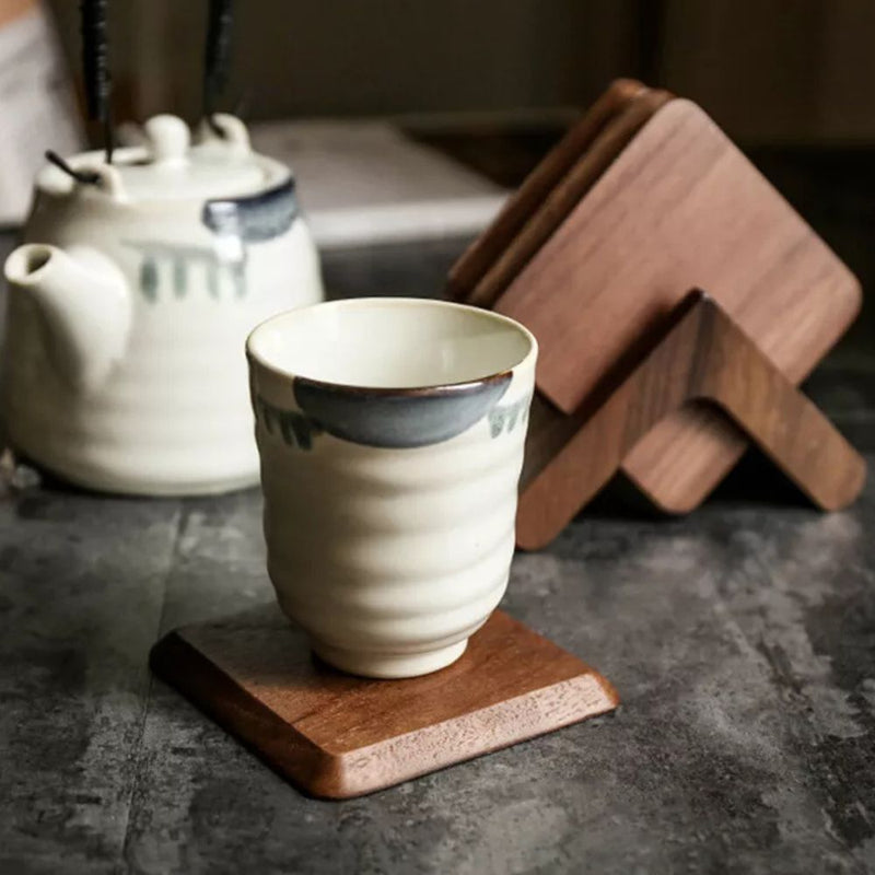 Designer Coaster Stack Sleek Stack Wooden Coaster Set | 6pcs – Casa & Beyond