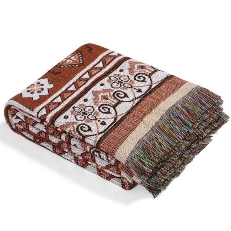 Bohemian Desert Mirage Throw Blanket